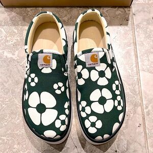 Marni x Carhartt WIP Floral Low Cut Slip-On Sneakers, New, Size 42